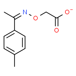 ChemSpider 2D Image | ({(Z)-[1-(4-Methylphenyl)ethylidene]amino}oxy)acetate | C11H12NO3