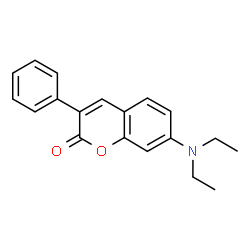 ChemSpider 2D Image | 7-(diethylamino)-3-phenylchromen-2-one | C19H19NO2