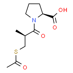 ChemSpider 2D Image | S-ACETYLCAPTOPRIL | C11H17NO4S