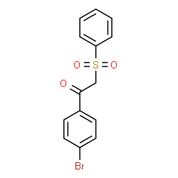 ChemSpider 2D Image | 1-(4-Bromophenyl)-2-(phenylsulfonyl)ethanone | C14H11BrO3S