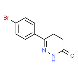 ChemSpider 2D Image | 6-(4-Bromophenyl)-4,5-Dihydro-2H-Pyridazin-3-One | C10H9BrN2O