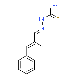 ChemSpider 2D Image | (2E)-2-[(2E)-2-Methyl-3-phenyl-2-propen-1-ylidene]hydrazinecarbothioamide | C11H13N3S