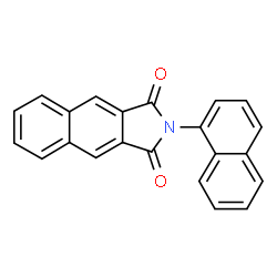ChemSpider 2D Image | 2-(1-Naphthyl)-1H-benzo[f]isoindole-1,3(2H)-dione | C22H13NO2