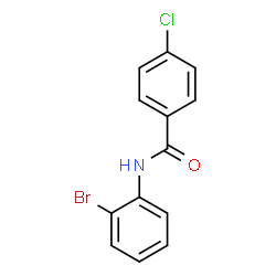 ChemSpider 2D Image | N-(2-Bromophenyl)-4-chlorobenzamide | C13H9BrClNO