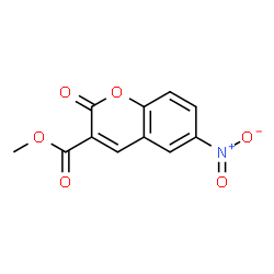 ChemSpider 2D Image | Methyl 6-nitro-2-oxo-2H-chromene-3-carboxylate | C11H7NO6
