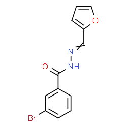 ChemSpider 2D Image | 3-Bromo-N'-(2-furylmethylene)benzohydrazide | C12H9BrN2O2