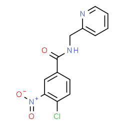 ChemSpider 2D Image | 4-Chloro-3-nitro-N-(2-pyridinylmethyl)benzamide | C13H10ClN3O3