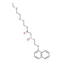 ChemSpider 2D Image | 2-(2-Ethoxyethoxy)ethyl {[2-(1-naphthyloxy)ethyl]sulfinyl}acetate | C20H26O6S