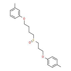 ChemSpider 2D Image | 1-Methyl-3-(4-{[3-(4-methylphenoxy)propyl]sulfinyl}butoxy)benzene | C21H28O3S