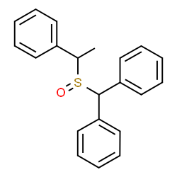 ChemSpider 2D Image | 1,1'-{[(1-Phenylethyl)sulfinyl]methylene}dibenzene | C21H20OS