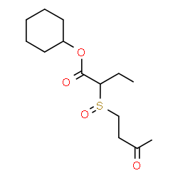 ChemSpider 2D Image | Cyclohexyl 2-[(3-oxobutyl)sulfinyl]butanoate | C14H24O4S