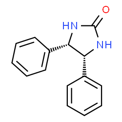 ChemSpider 2D Image | (4R,5S)-4,5-Diphenyl-2-imidazolidinone | C15H14N2O
