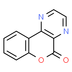 ChemSpider 2D Image | 5H-Chromeno[3,4-b]pyrazin-5-one | C11H6N2O2