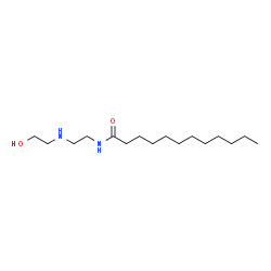 ChemSpider 2D Image | N-[2-[(2-hydroxyethyl)amino]ethyl]dodecanamide | C16H34N2O2