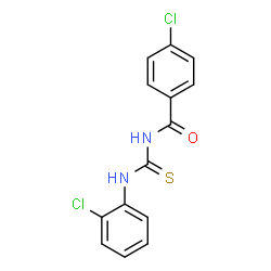 ChemSpider 2D Image | 4-Chloro-N-[(2-chlorophenyl)carbamothioyl]benzamide | C14H10Cl2N2OS