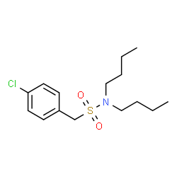 ChemSpider 2D Image | N,N-Dibutyl-1-(4-chlorophenyl)methanesulfonamide | C15H24ClNO2S