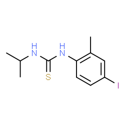 ChemSpider 2D Image | 1-(4-Iodo-2-methylphenyl)-3-isopropylthiourea | C11H15IN2S