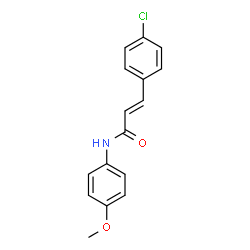 ChemSpider 2D Image | (2E)-3-(4-Chlorophenyl)-N-(4-methoxyphenyl)acrylamide | C16H14ClNO2