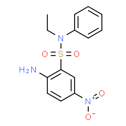 ChemSpider 2D Image | 2-Amino-N-ethyl-5-nitrobenzenesulfonanilide | C14H15N3O4S