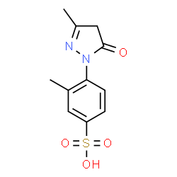 ChemSpider 2D Image | 1-(2-Methyl-4-sulfophenyl)-3-methyl-5-pyrazolone | C11H12N2O4S