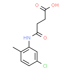 ChemSpider 2D Image | 4-(5-chloro-2-methylanilino)-4-oxobutanoic acid | C11H12ClNO3