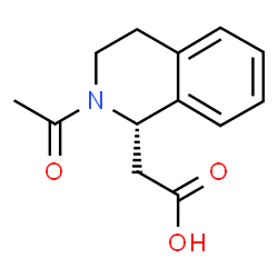 ChemSpider 2D Image | [(1S)-2-Acetyl-1,2,3,4-tetrahydro-1-isoquinolinyl]acetic acid | C13H15NO3