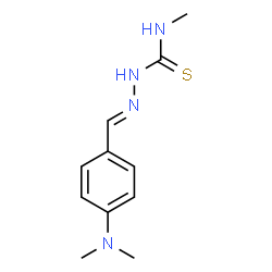 ChemSpider 2D Image | N1-methyl-2-[4-(dimethylamino)benzylidene]hydrazine-1-carbothioamide | C11H16N4S
