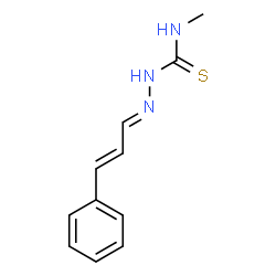 ChemSpider 2D Image | (2E)-N-Methyl-2-[(2E)-3-phenyl-2-propen-1-ylidene]hydrazinecarbothioamide | C11H13N3S