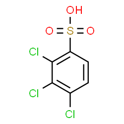 ChemSpider 2D Image | 2,3,4-Trichlorobenzenesulfonic acid | C6H3Cl3O3S