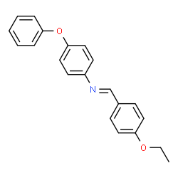 ChemSpider 2D Image | N-[(E)-(4-Ethoxyphenyl)methylene]-4-phenoxyaniline | C21H19NO2