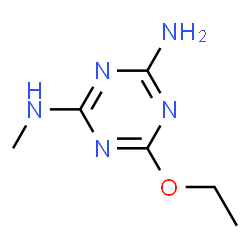 ChemSpider 2D Image | 2-Amino-4-methylamino-6-ethoxy-1,3,5-trazine | C6H11N5O