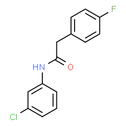 ChemSpider 2D Image | N-(3-Chlorophenyl)-2-(4-fluorophenyl)acetamide | C14H11ClFNO