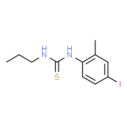 ChemSpider 2D Image | 1-(4-Iodo-2-methylphenyl)-3-propylthiourea | C11H15IN2S