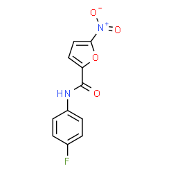 ChemSpider 2D Image | N-(4-Fluorophenyl)-5-nitro-2-furamide | C11H7FN2O4
