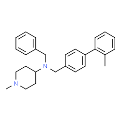 ChemSpider 2D Image | N-Benzyl-1-methyl-N-[(2'-methyl-4-biphenylyl)methyl]-4-piperidinamine | C27H32N2