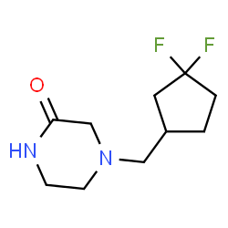 ChemSpider 2D Image | 4-[(3,3-Difluorocyclopentyl)methyl]-2-piperazinone | C10H16F2N2O