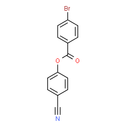 ChemSpider 2D Image | 4-Cyanophenyl 4-bromobenzoate | C14H8BrNO2