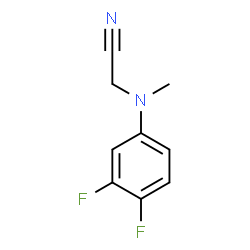 ChemSpider 2D Image | [(3,4-Difluorophenyl)(methyl)amino]acetonitrile | C9H8F2N2