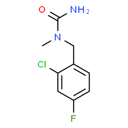 ChemSpider 2D Image | 1-(2-Chloro-4-fluorobenzyl)-1-methylurea | C9H10ClFN2O