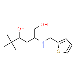ChemSpider 2D Image | 5,5-Dimethyl-2-[(2-thienylmethyl)amino]-1,4-hexanediol | C13H23NO2S