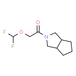 ChemSpider 2D Image | 2-(Difluoromethoxy)-1-(hexahydrocyclopenta[c]pyrrol-2(1H)-yl)ethanone | C10H15F2NO2