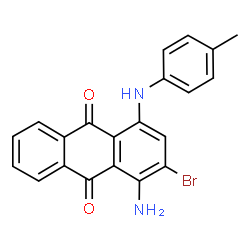 ChemSpider 2D Image | Solvent blue 12 (C.I. 62100) | C21H15BrN2O2
