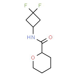 ChemSpider 2D Image | N-(3,3-Difluorocyclobutyl)tetrahydro-2H-pyran-2-carboxamide | C10H15F2NO2