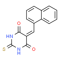 ChemSpider 2D Image | 5-(1-naphthylmethylidene)-2-thioxohexahydropyrimidine-4,6-dione | C15H10N2O2S