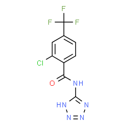 ChemSpider 2D Image | 2-Chloro-N-(1H-tetrazol-5-yl)-4-(trifluoromethyl)benzamide | C9H5ClF3N5O