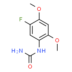 ChemSpider 2D Image | 1-(5-Fluoro-2,4-dimethoxyphenyl)urea | C9H11FN2O3
