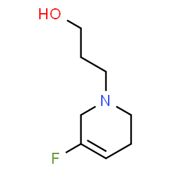 ChemSpider 2D Image | 3-(5-Fluoro-3,6-dihydro-1(2H)-pyridinyl)-1-propanol | C8H14FNO