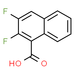 ChemSpider 2D Image | 2,3-Difluoro-1-naphthoic acid | C11H6F2O2