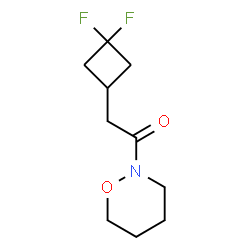 ChemSpider 2D Image | 2-(3,3-Difluorocyclobutyl)-1-(1,2-oxazinan-2-yl)ethanone | C10H15F2NO2