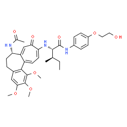 ChemSpider 2D Image | N~2~-[(7S)-7-Acetamido-1,2,3-trimethoxy-9-oxo-5,6,7,9-tetrahydrobenzo[a]heptalen-10-yl]-N-[4-(2-hydroxyethoxy)phenyl]-L-alloisoleucinamide | C35H43N3O8